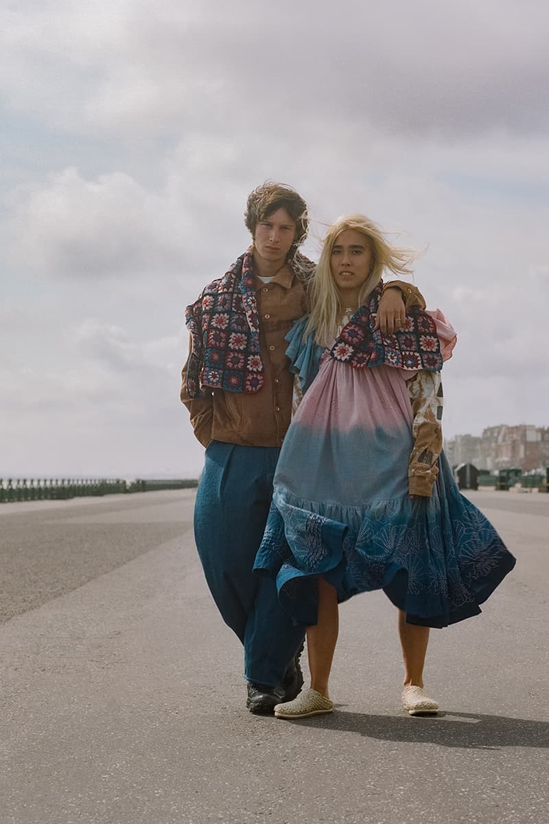 STORY mfg. "Earthtone" Fall/Winter 2019 FW19 Collection Lookbook Images Season British Brand Sustainable Organic Materials Plant-Powered Fabrics Dyes India Renewable Energy Cotton Cutouts Paper Labels Pub Culture