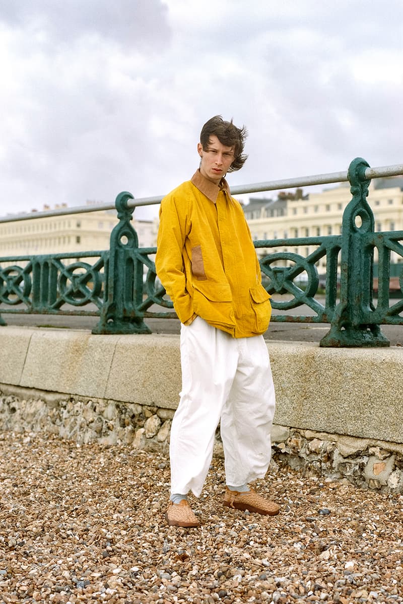 STORY mfg. "Earthtone" Fall/Winter 2019 FW19 Collection Lookbook Images Season British Brand Sustainable Organic Materials Plant-Powered Fabrics Dyes India Renewable Energy Cotton Cutouts Paper Labels Pub Culture 