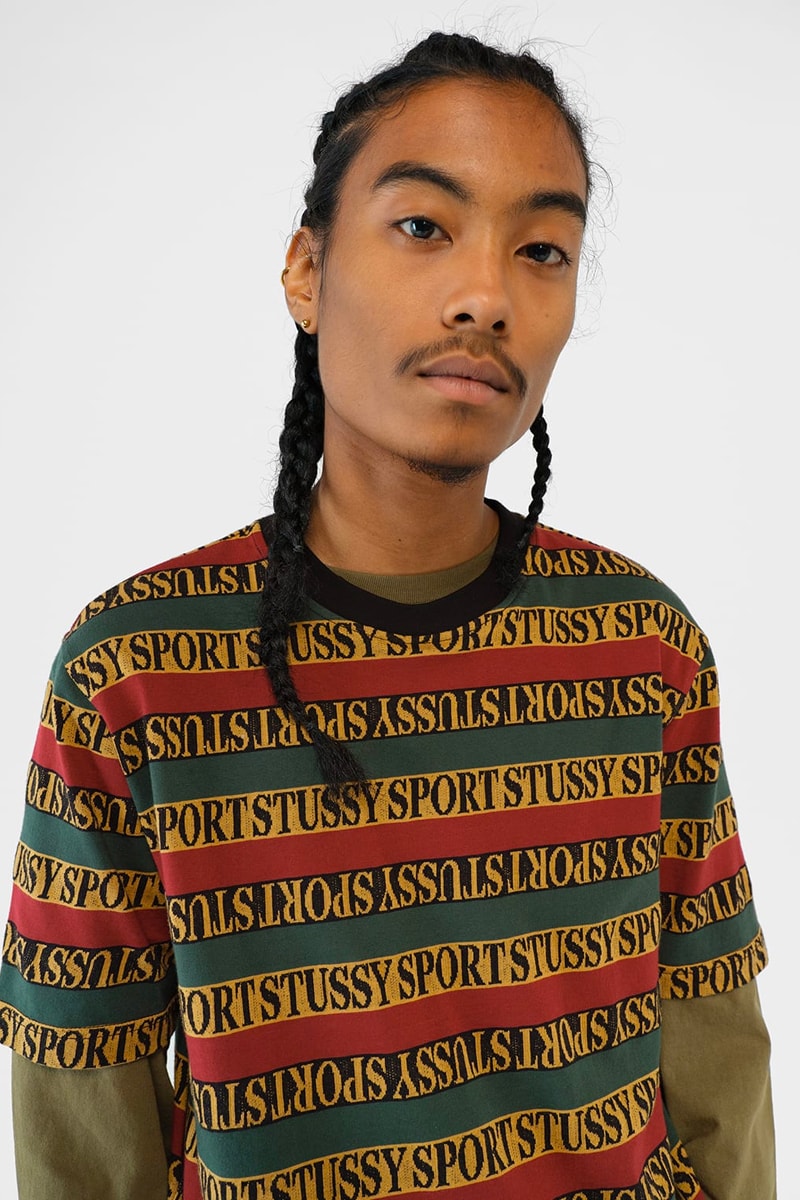 Stussy Fall 2019 Lookbook Collection california 90s tie dye argyle paisley camouflage checker Hawaiian Jacquard mock neck tactical contemporary tree bark fleece