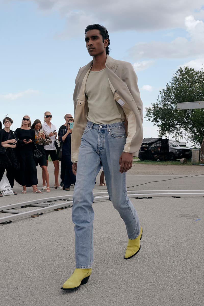 Sunflower 03 Spring/Summer 2020 SS20 Copenhagen Fashion Week "Neon Country" Menswear Tailoring Runway Collections Presentations Ulrik Pedersen Italian Made Cowboy Boots Buttero