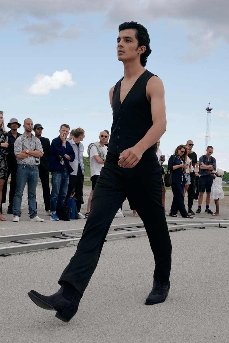 Sunflower 03 Spring/Summer 2020 SS20 Copenhagen Fashion Week "Neon Country" Menswear Tailoring Runway Collections Presentations Ulrik Pedersen Italian Made Cowboy Boots Buttero