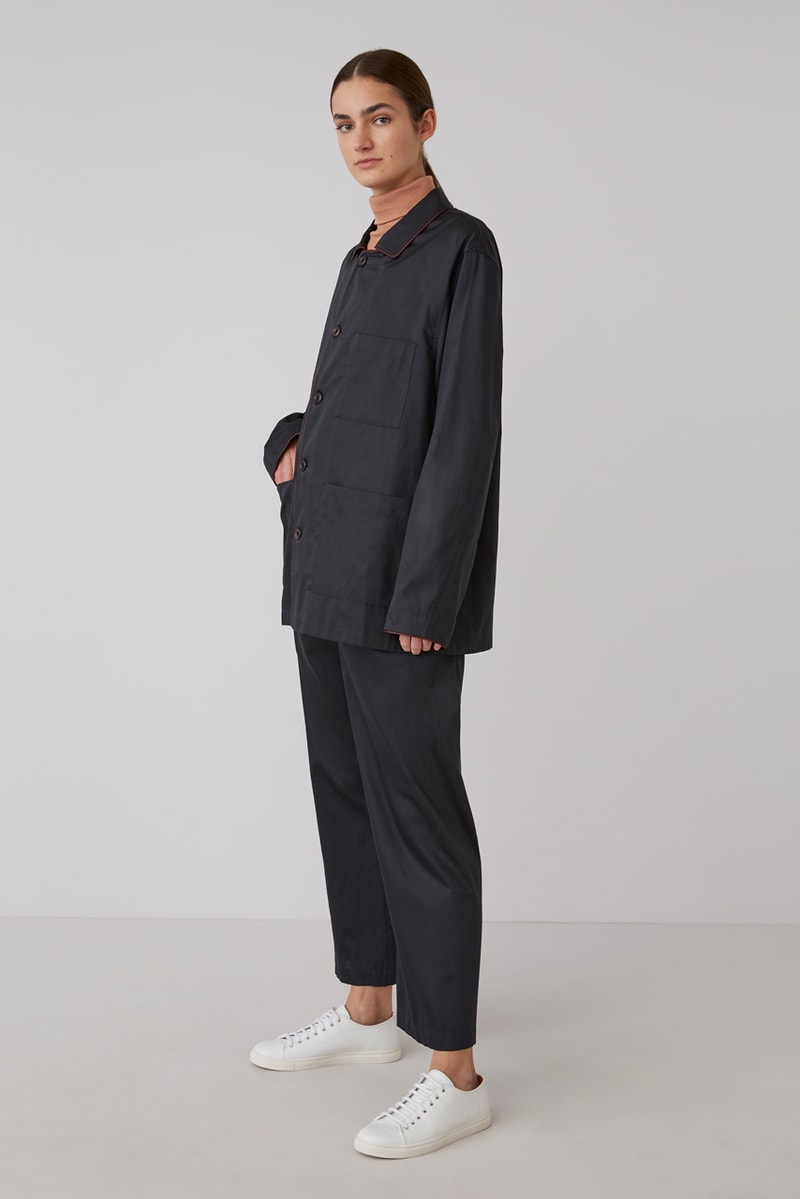 Sunspel Lemaire Fall/Winter 2019 Collection Pajamas Tops Bottoms Turtlenecks Tees Black Pink Green Marble Red
