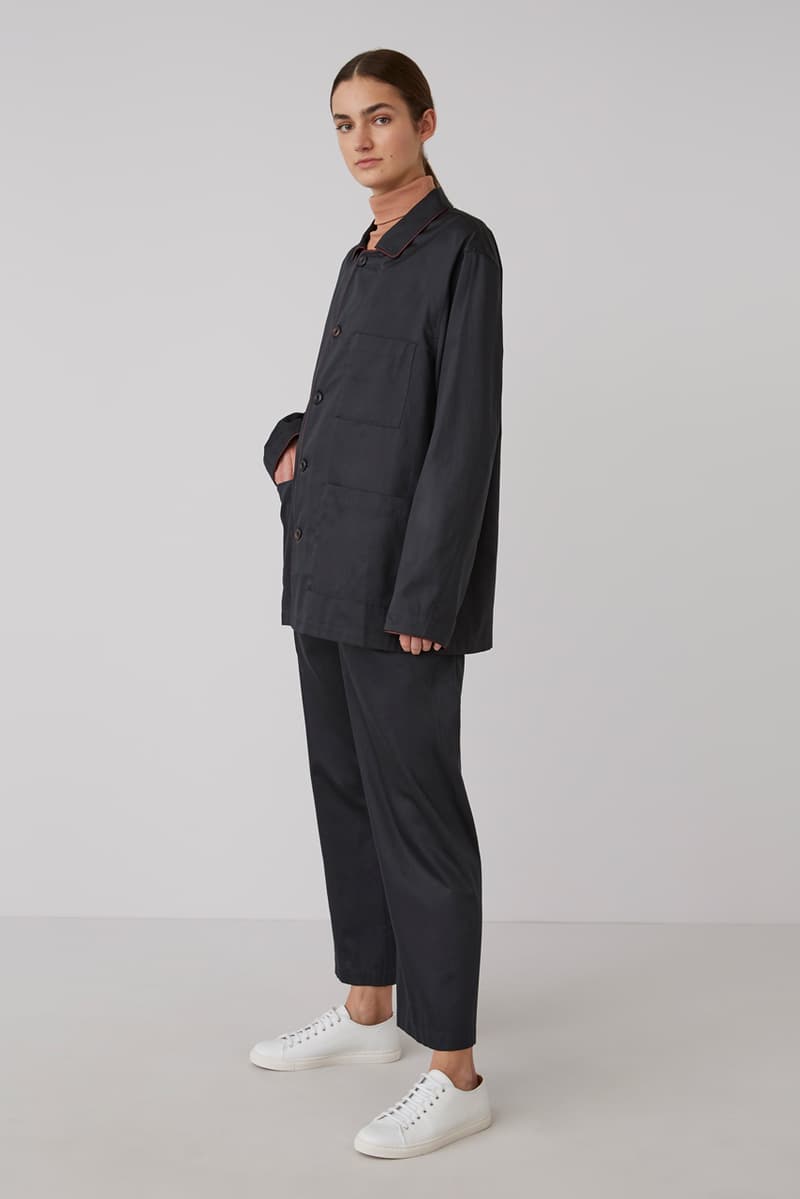 Sunspel Lemaire Fall/Winter 2019 Collection Pajamas Tops Bottoms Turtlenecks Tees Black Pink Green Marble Red