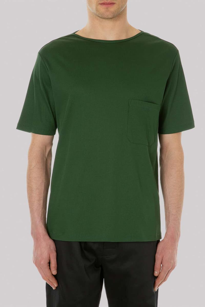 Sunspel Lemaire Fall/Winter 2019 Collection Pajamas Tops Bottoms Turtlenecks Tees Black Pink Green Marble Red