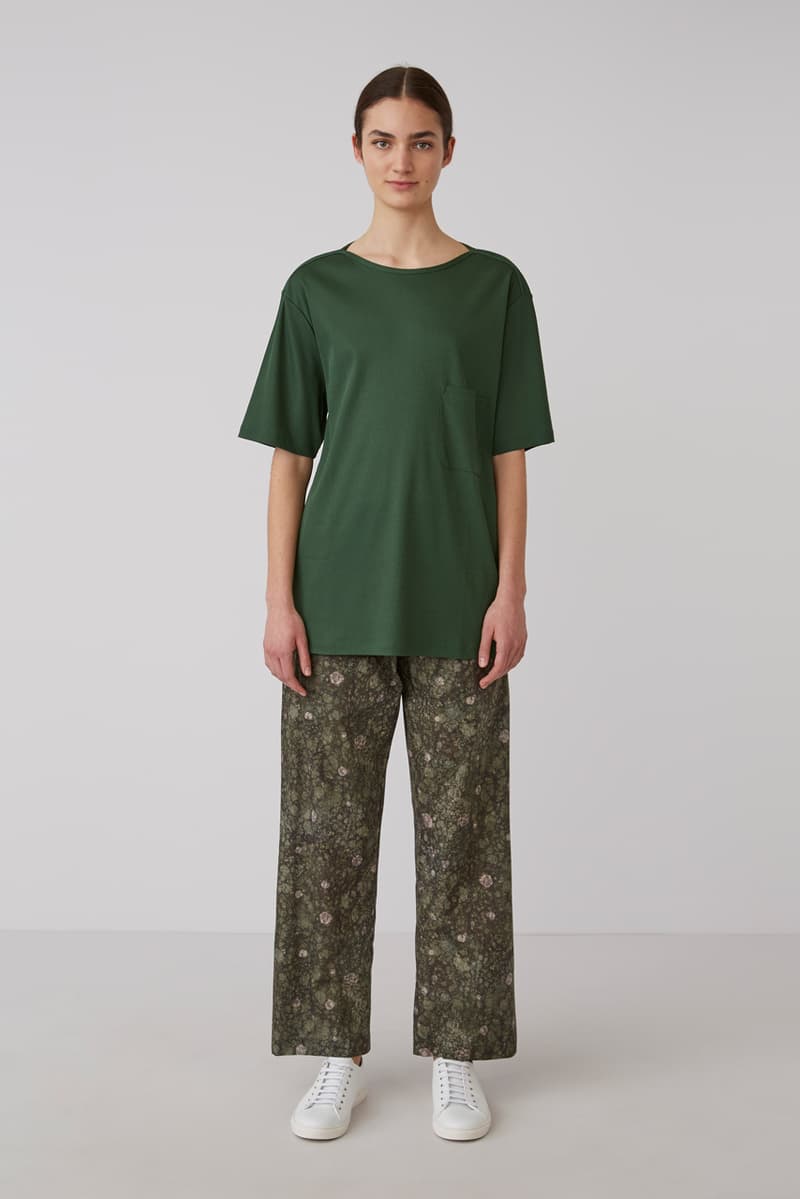 Sunspel Lemaire Fall/Winter 2019 Collection Pajamas Tops Bottoms Turtlenecks Tees Black Pink Green Marble Red