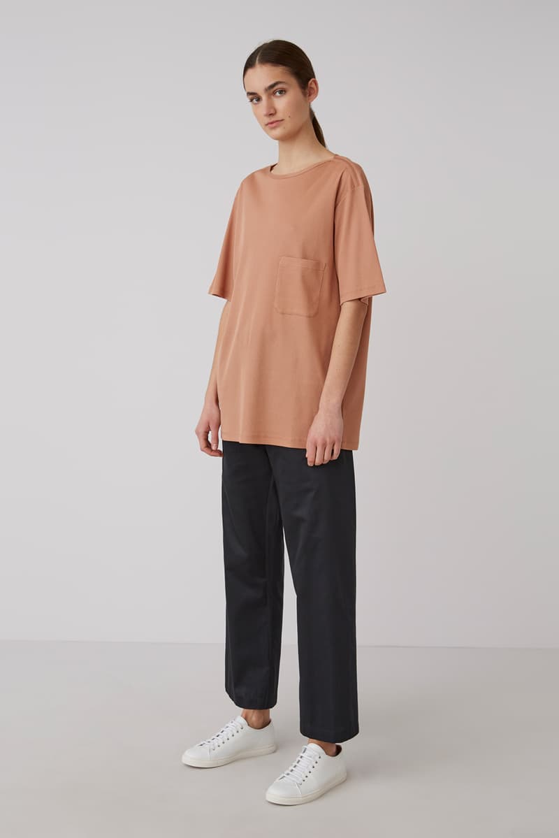 Sunspel Lemaire Fall/Winter 2019 Collection Pajamas Tops Bottoms Turtlenecks Tees Black Pink Green Marble Red