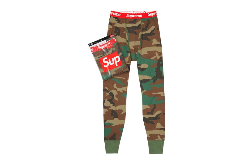 Supreme Fall/Winter 2019 Accessories Camo Long John Pants Leggings