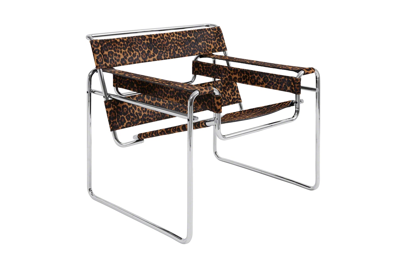 Supreme Fall/Winter 2019 Accessories Lounge Chair Animal Jaguar Print Knoll Wassily Chair designed by Marcel Breuer