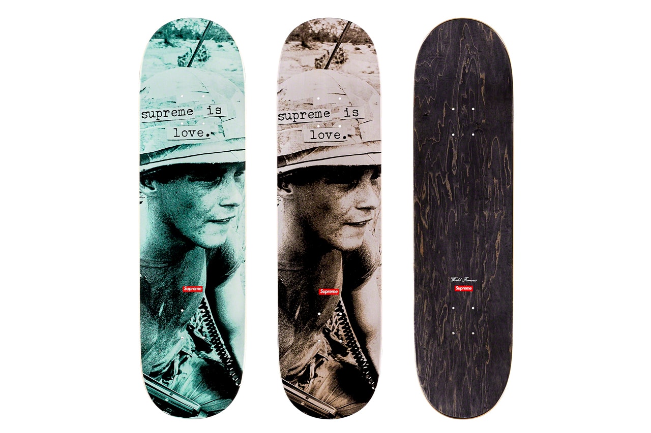 Supreme Fall/Winter 2019 Accessories Skate Deck Supreme Is Love The Smiths Morrissey