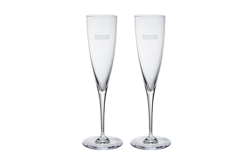 Supreme Fall/Winter 2019 Accessories Champagne Glasses