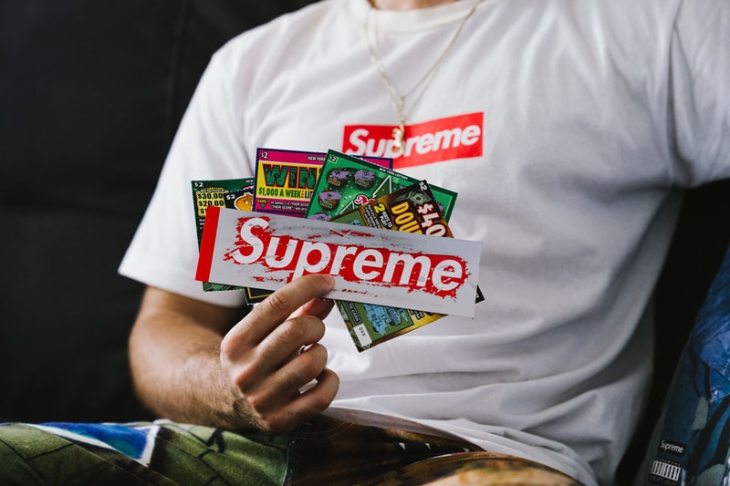Supreme Fall/Winter 2019 Collection First Drop collection release date info buy tee shirt mary j blige collaboration scratch off box logo bogo sticker