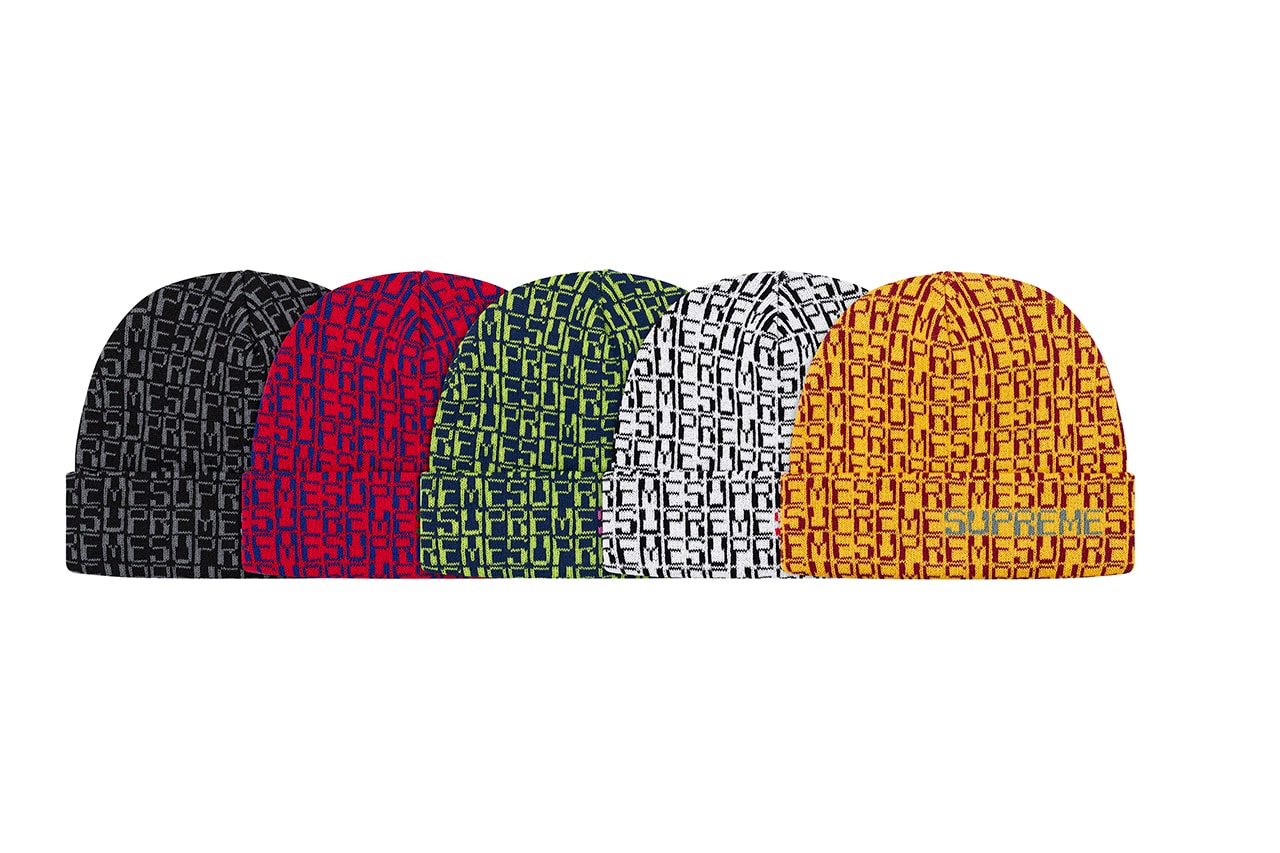 Supreme Fall/Winter 2019 Hats, Caps and Beanies