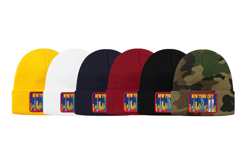 Supreme Fall/Winter 2019 Hats, Caps and Beanies Camo Red yarn Stripes Dots Cuffed