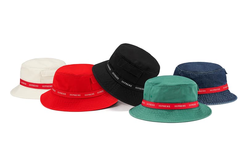 Supreme Fall/Winter 2019 Hats, Caps and Beanies Camo Red yarn Stripes Dots Cuffed