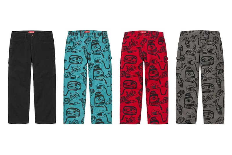 Supreme Fall/Winter 2019 Pants Camo GORE-TEX Shorts Sweatpants Jeans Chinos Purple