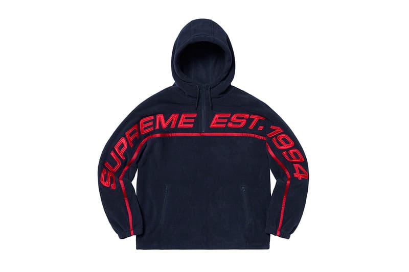 Supreme Fall Winter 2019 Sweats and Hoodies Box Logo Paisley Blue Camo Yellow Script Heaven and Earth Art 8 ball