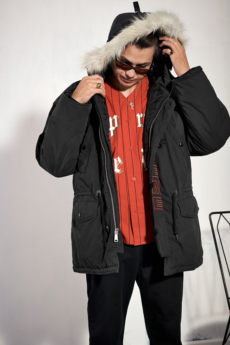 Supreme 'THEM Magazine' FW19 Editorial jackets new york bogo box logo jackets hoodies sportswear streetwear magazine photography styling 