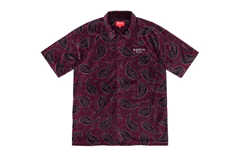 Supreme Fall Winter 2019 Shirts and Tops Button Ups Paisley Yellow Red Supreme Is Love The Smiths Morrissey