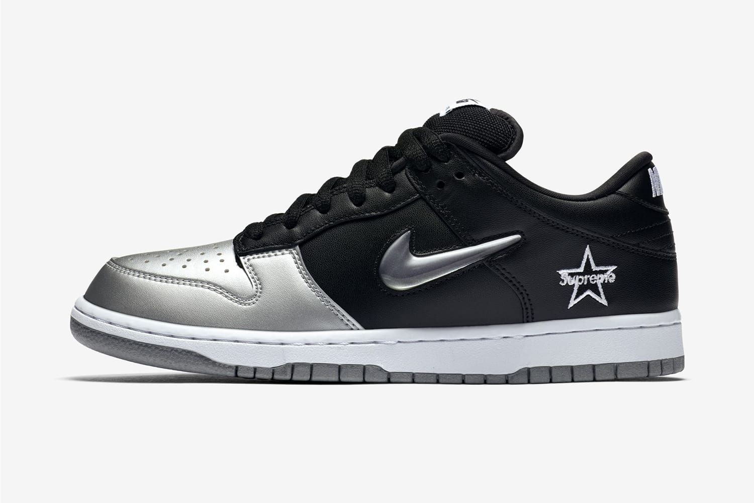 black and silver nikes