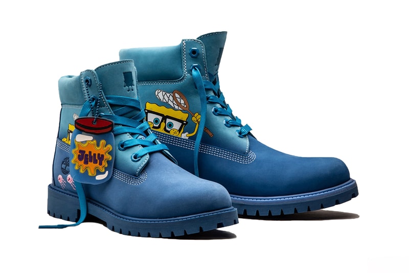 SpongeBob x Timberland Collaboration Release Info Plankton Jellyfish Jellyfishing 