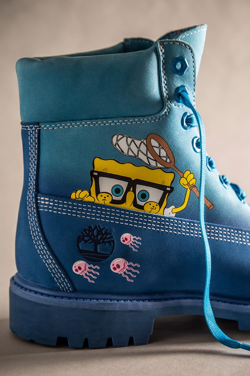 SpongeBob x Timberland Collaboration Release Info Plankton Jellyfish Jellyfishing 
