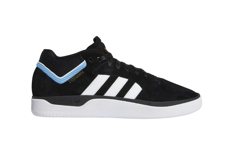 Tyshawn Jones x adidas Pro Model Core Black cloud white light blue skateboarding skateboard shoes sneakers 