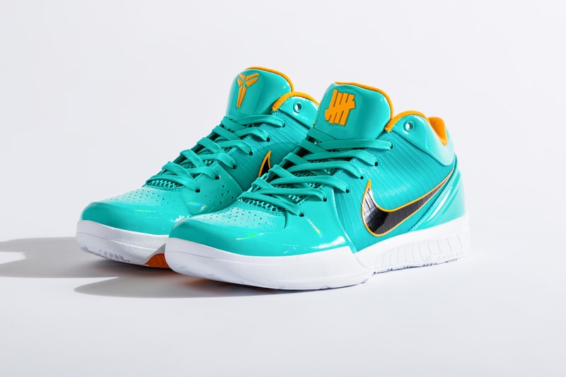UNDEFEATED x Nike Zoom Kobe 4 Protro Pack Better Look UNDFTD sneakers kobe Bryant basketball HYPER JADE FIR TEAM ORANGE COURT PURPLE 24 8 release information 