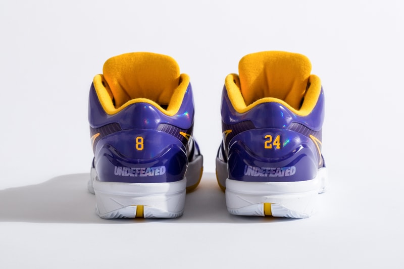UNDEFEATED x Nike Zoom Kobe 4 Protro Pack Better Look UNDFTD sneakers kobe Bryant basketball HYPER JADE FIR TEAM ORANGE COURT PURPLE 24 8 release information 