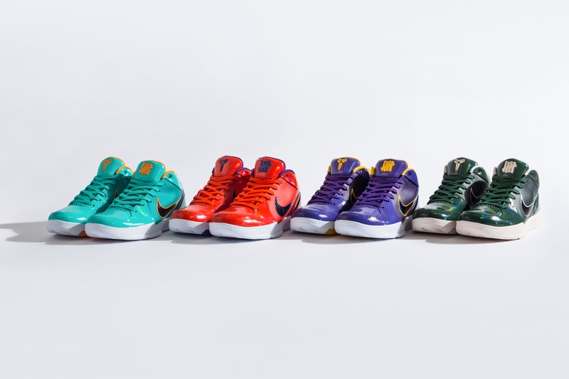 UNDEFEATED x Nike Zoom Kobe 4 Protro Pack Better Look UNDFTD sneakers kobe Bryant basketball HYPER JADE FIR TEAM ORANGE COURT PURPLE 24 8 release information 