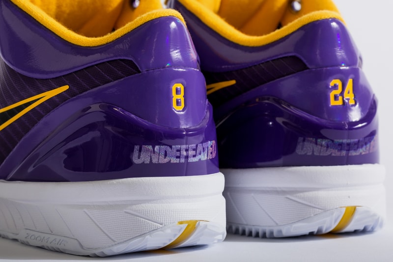 UNDEFEATED x Nike Zoom Kobe 4 Protro Pack Better Look UNDFTD sneakers kobe Bryant basketball HYPER JADE FIR TEAM ORANGE COURT PURPLE 24 8 release information 