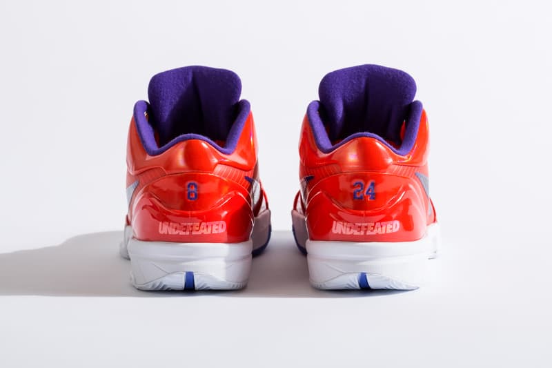 UNDEFEATED x Nike Zoom Kobe 4 Protro Pack Better Look UNDFTD sneakers kobe Bryant basketball HYPER JADE FIR TEAM ORANGE COURT PURPLE 24 8 release information