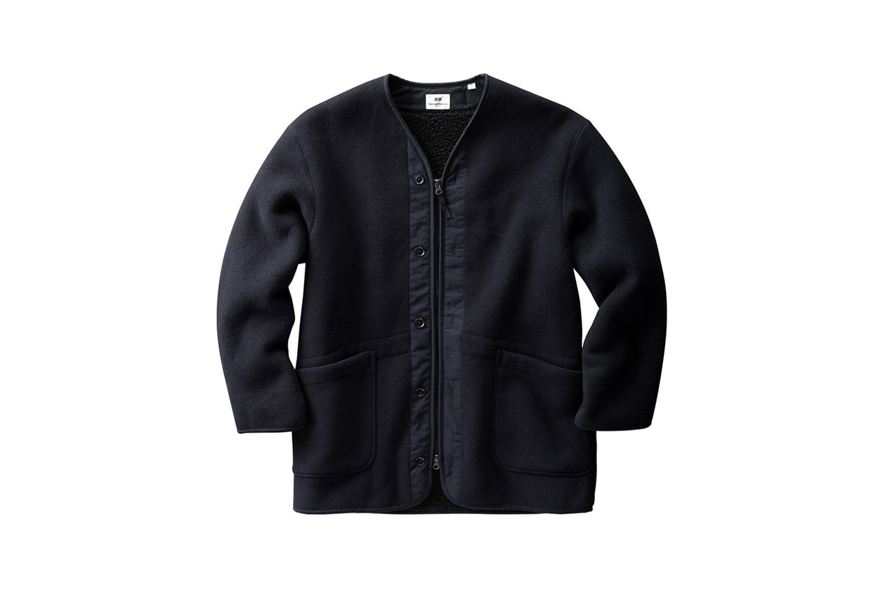 engineered garments uniqlo fleece collection pullover jacket military inspired green navy olive black grey buy cop purchase release information first look