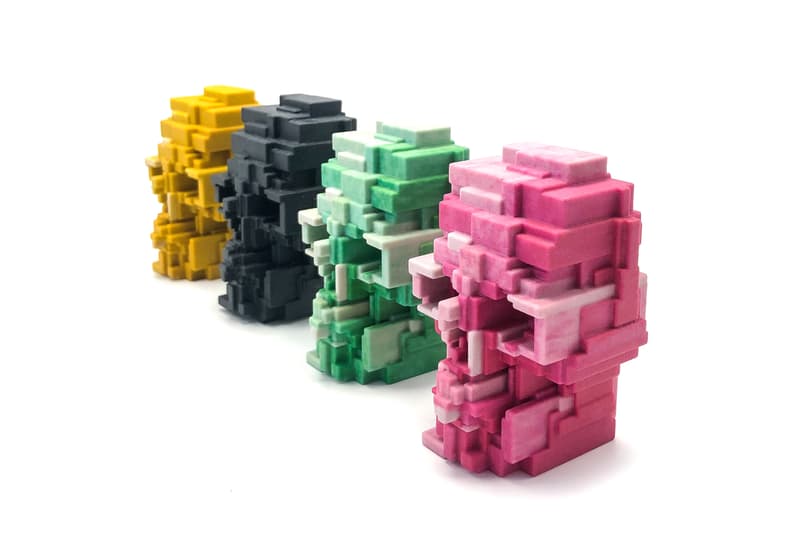 Unique Board Adam Lister Second Edition 3D-Printed Skulls Pink Yellow Green Black