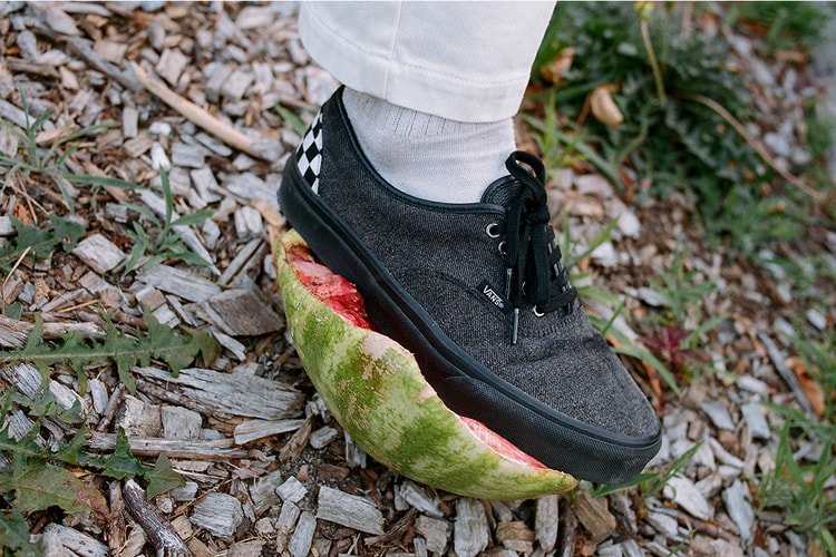 Japan's VAINL ARCHIVE Wraps Vans Authentic in Washed-Out Black Denim