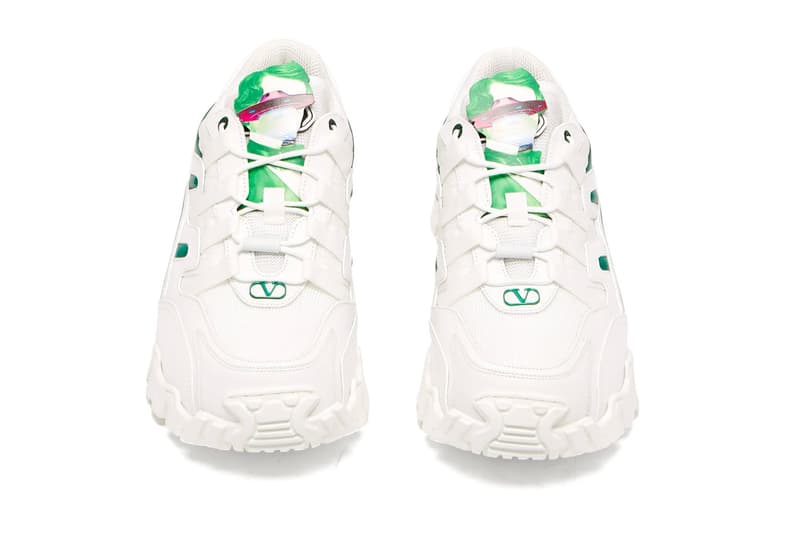 Valentino x Undercover Skull-Appliqué & Climbers Sneakers release info matchesfashion.com buy now purchase footwear shoes trainers leather mesh pierpaolo Piccioli jun takahashi