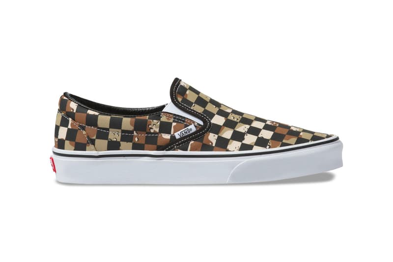 Vans Checkerboard Desert Camo Pack vans old skool slip on authentic 