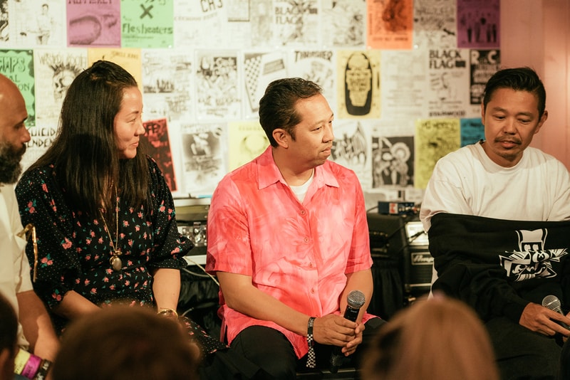Tetsu Nishiyama WTAPS chris gibbs union los angeles Carol Lim Humberto Leon Opening Ceremony vans era sneakers shoes history collaborations black rainbows interview event venice beach california panel talk discussion