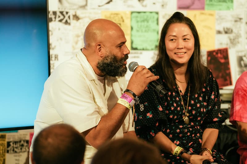 Tetsu Nishiyama WTAPS chris gibbs union los angeles Carol Lim Humberto Leon Opening Ceremony vans era sneakers shoes history collaborations black rainbows interview event venice beach california panel talk discussion