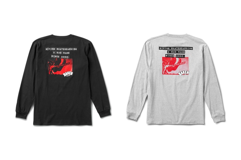 Vans Baker Skateboards Old School Pro Sk8 Hi Pro Style 112 slip on t shirt socks long sleeve hoodies graphics giving skateboarding a bad name since 2000