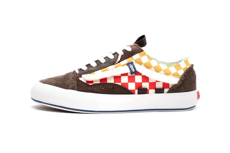 Vans Vault UA Old Skool Cap LX Regrind Multicolor Black Brown Patches Deconstructed Skate Footwear Sneaker Release Information First Look Closer Imagery Official Date Suede Overlays Vulcanized Off The Wall