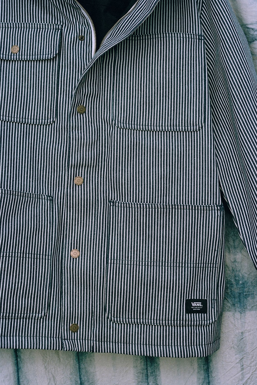 Vans Workwear Mt Vernon Pack Release Info sk8 hi slip on era striped footwear denim apparel fabric textile mount vernon mills oldest in us