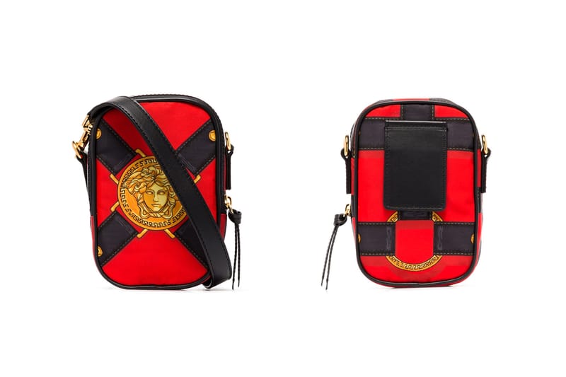 Versace's Shoulder Bag Showcases Iconic Medusa Head Print