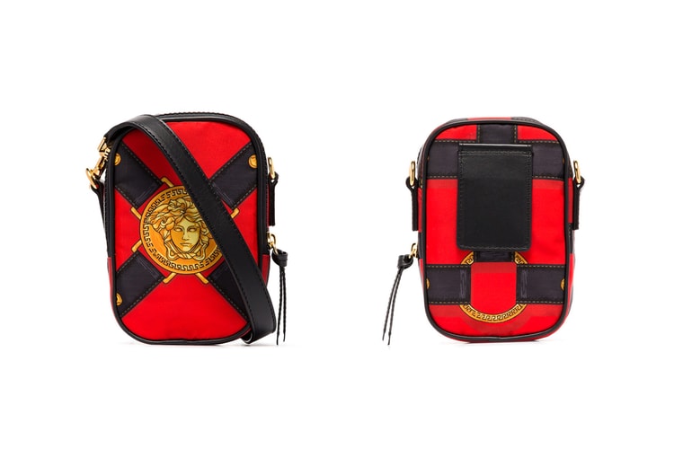 Versace's Shoulder Bag Showcases Iconic Medusa Head Print
