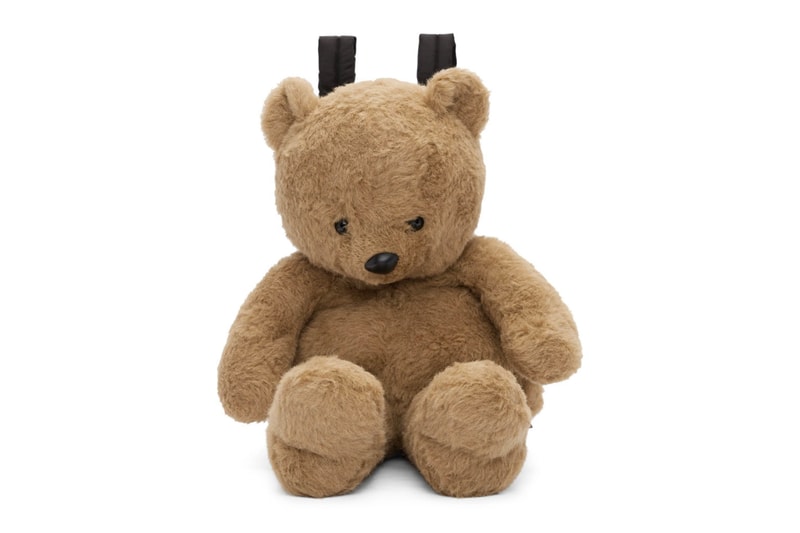 Vetements Teddy Bear Slippers & Backpack Release Info 192669M166002 192669M231002 beige tan drop date SSENSE mohair camel faux fur demna gvasalia