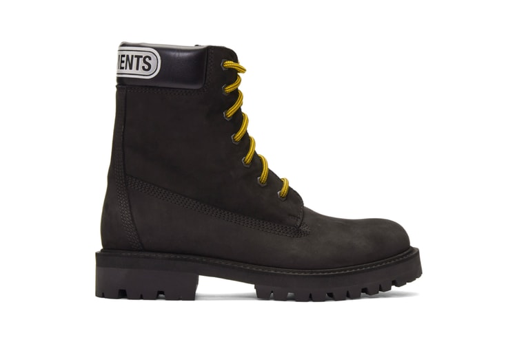 Vetements Gets Rugged with Its Boldly Branded Trucker Boots