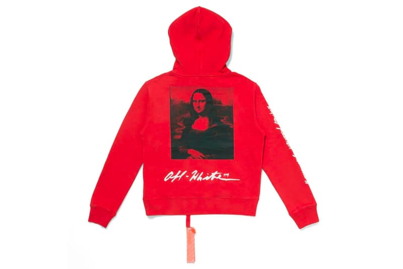 MCA Chicago Drops More Virgil Abloh Exhibition Apparel hoodie bernini caravaggio off white mona lisa socks industrial belt t-shirts drop date release info buy now anorak