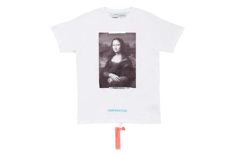 MCA Chicago Drops More Virgil Abloh Exhibition Apparel hoodie bernini caravaggio off white mona lisa socks industrial belt t-shirts drop date release info buy now anorak 