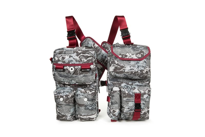 White Mountaineering x Eastpak Fall Winter 2019 FW19 Bag Collection Musette Dark Mountain Vest Bag Chest Pak'r Runway Pieces Show Paris Fashion Week Utilitarian Yosuke Aizawa