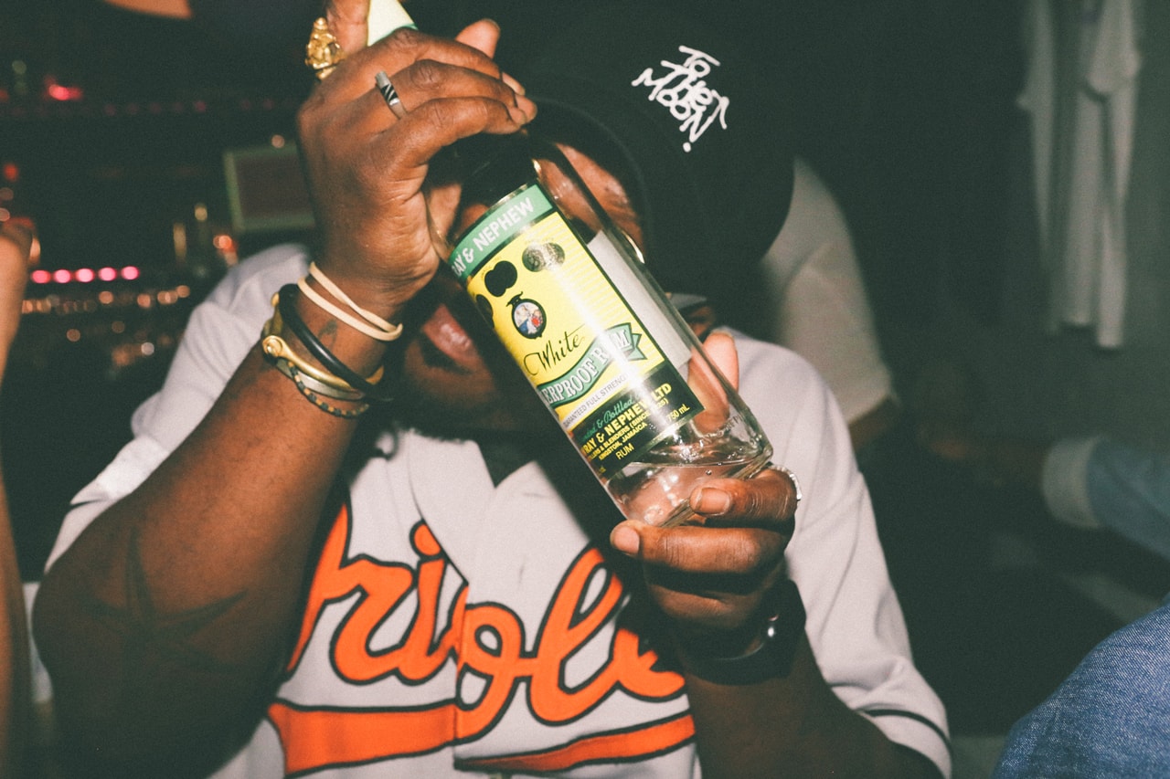 Wray & Nephew's SNS Bar NYC Pull Up! Party Recap dancehall green black yellow liquor drinking cocktails  j'ouvert DJs  Bobby Konders  Jabba Selektah Twice and Joseph Demension   chunes for "From Long Time- Return to the Ukrainian Home