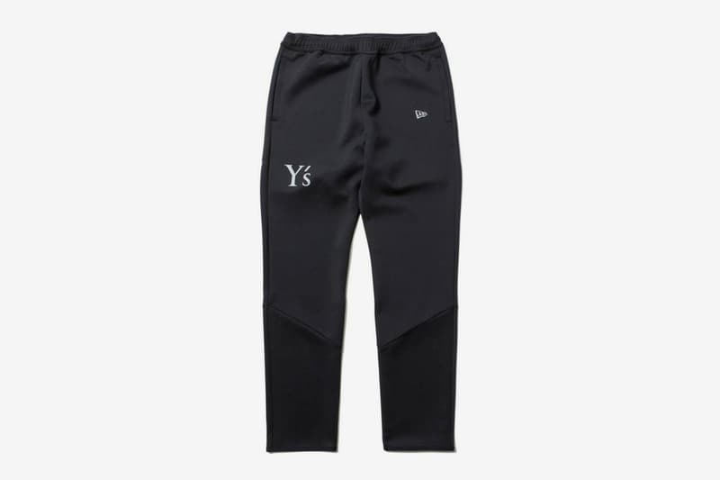 Ys New Era Capsule Collection Yohji Yamamoto black tracksuit backpack napsack tenical hoodie cap graphics monocrhomatic black apparel garments Release info Date